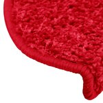 vidaXL Tapis d'escalier 10 Pièces 65x21x4 cm Rouge