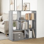 vidaXL Étagère séparatrice de pièce sonoma gris 102x29x103 5 cm