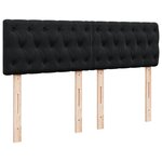 vidaXL Cadre de lit ottoman avec matelas noir 140x190 cm velours