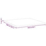 vidaXL Surmatelas en Coco Blanc 160 x 200 cm Tissu jacquard