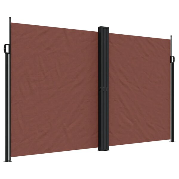 vidaXL Auvent latéral rétractable marron 200x600 cm
