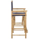 vidaXL Chaise de directeur pliante 2 Pièces Naturel Bambou