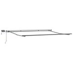 vidaXL Auvent Rétractable Vert et jaune 450 ×300 cm tissu