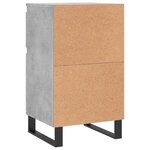 vidaXL Buffets 2 Pièces gris béton 40x35x70 cm bois d'ingénierie
