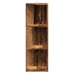 vidaXL Armoire d'angle vieux bois 33x33x100 cm bois d'ingénierie