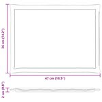 vidaXL Coussins de siège 4 Pièces Taupe 47 x 36 x 2 cm Polyester