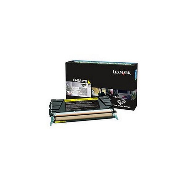 Lexmark x746 toner jaune x746a1yg