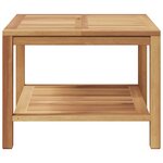vidaXL Table basse Marron 60 x 60 x 45 cm Bois de teck solide