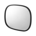 Miroir mural ovale 70 x 50 cm noir mat 03_0007896