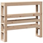 vidaXL Tête de lit avec étagères 100 cm bois massif de pin