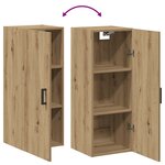 vidaXL Armoire murale chêne artisanal 34 5x34x90 cm bois d'ingénierie