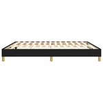 vidaXL Cadre de lit Noir 160x200 cm Tissu
