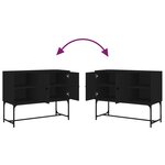 vidaXL Buffet noir 100x40x79 5 cm bois d'ingénierie