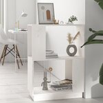 vidaXL Bibliothèque/Séparateur de pièce Blanc 51x25x70 cm Pin solide