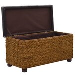 vidaXL Ensemble de banc lot de 2 Jacinthe d'eau Marron