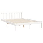 vidaXL Cadre de lit sans matelas blanc 120x200 cm bois de pin massif