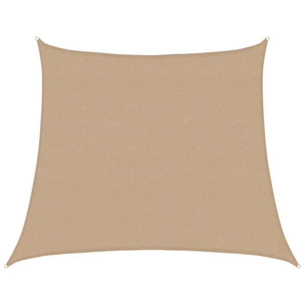 vidaXL Voile d'ombrage 160 g/m² Taupe 4/5x4 m PEHD