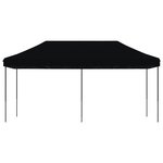 vidaXL Tente de réception pliable escamotable noir 580x292x315 cm