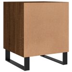 vidaXL Table de chevet chêne marron 40x40x50 cm bois d’ingénierie