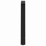 vidaXL Pieds de table à manger en forme de A  2 pièces  noir  70 x (72-73) cm  acier