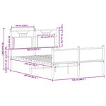 vidaXL Cadre de lit sans matelas chêne sonoma 120x200 cm