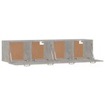vidaXL Armoires murales 2Pièces Gris béton 60x36 5x35cm Bois d'ingénierie