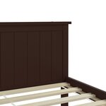 vidaXL Cadre de lit sans matelas marron foncé pin massif 140x200 cm