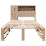 vidaXL Lit bibliothèque sans matelas 90x200 cm bois massif