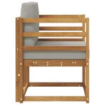 vidaXL Canapé d’extérieur Bois d'acacia massif et polyester