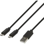 Câble de recharge double 3.5m Konix pour manette PS4