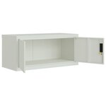 vidaXL Classeur gris clair 90x40x40 cm acier