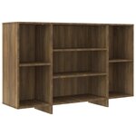 vidaXL Buffet chêne marron 120x30x75 cm bois d'ingénierie