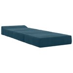 vidaXL Canapé-lit pliable Bleu 200 x 70 x 15 cm Velours