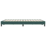 vidaXL Cadre de lit sans matelas vert foncé 160x220 cm velours
