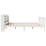 vidaXL Cadre de lit sans matelas blanc 200x200 cm bois massif de pin