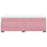 vidaXL Sommier à lattes de lit et matelas Rose 80x200 cm Velours