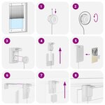 vidaXL Store plissé anthracite 60x200 cm largeur du tissu 59 4 cm