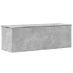 vidaXL Boîte de rangement gris béton 102x35x35 cm bois d'ingénierie