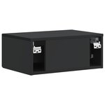 vidaXL Cabinet de chevet Noir 49 x 34 5 x 20 cm Bois d'ingénierie