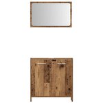vidaXL Ensemble de meubles salle de bain 4 Pièces bois d'ingénierie