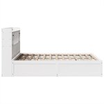 vidaXL Cadre de lit sans matelas blanc 150x200 cm bois de pin massif