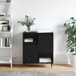 vidaXL Buffet Chêne noir 60 x 35 x 70 cm Bois d'ingénierie