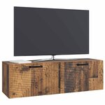 vidaXL Meuble TV mural Bois ancien 98 x 31 x 30 cm Bois d'ingénierie