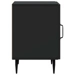 vidaXL Cabinet de chevet 2 Pièces Noir 43 x 34 5 x 50 cm
