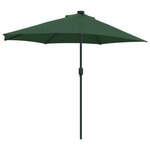 vidaXL Parasol de jardin Vert 294 x 150 x 224 cm Polyester et Acier