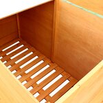 vidaXL Boîte de rangement de jardin 126x72x72 cm Bois