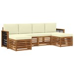 vidaXL Ensemble de canapés d'extérieur 5 pc