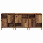 vidaXL Buffets 3 Pièces Bois Ancien 60 x 35 x 70 cm Bois d'ingénierie