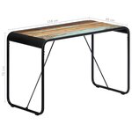 vidaXL Table de salle à manger 118x60x76cm Bois de récupération massif