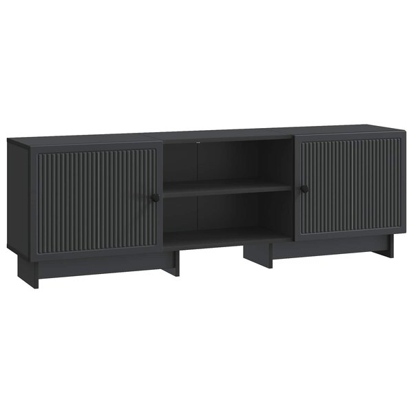 vidaXL Meuble TV Noir 150 x 31 x 50 cm Bois d’ingénierie